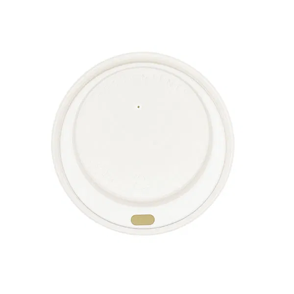 80mm White Hot Cup Lids Huh - (8oz) (10x100)
