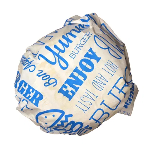 Blue Compostable Burger Wrap 25x33cm (1000)