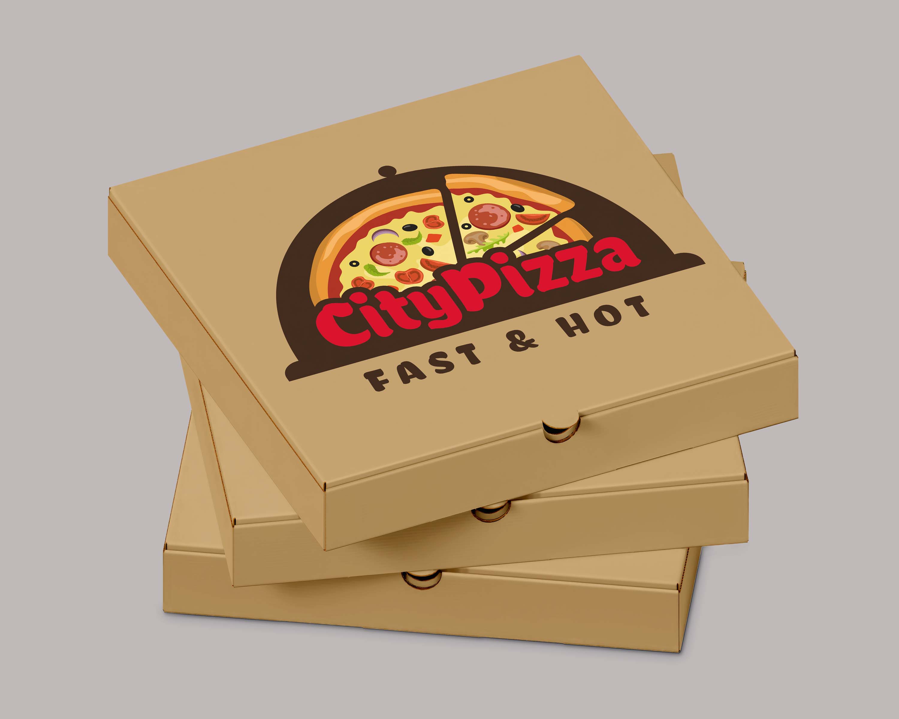 Custom printed pizza box design 4