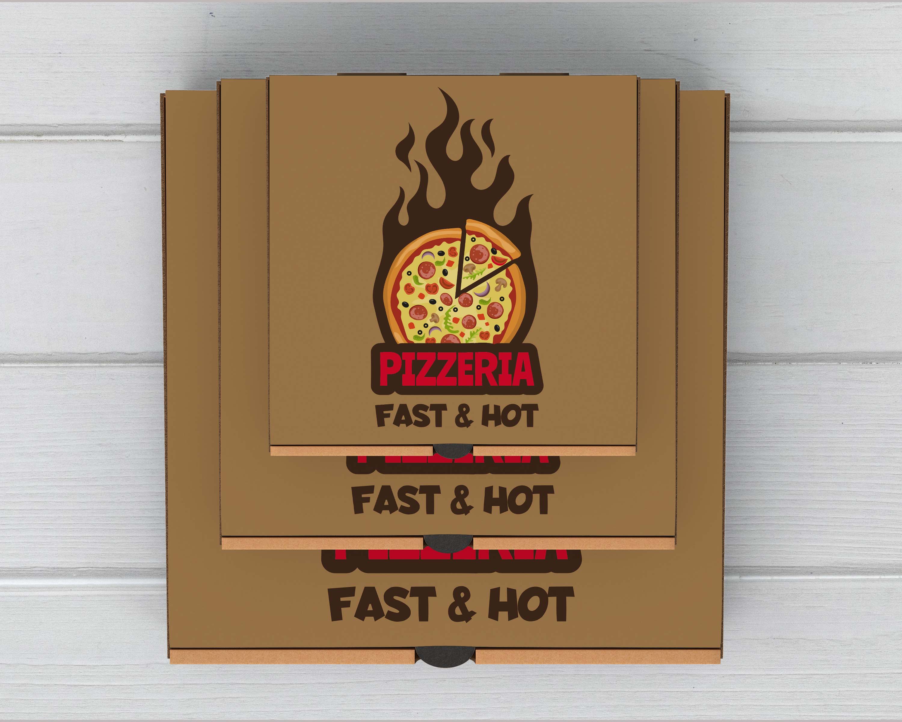 Custom printed pizza box design 5